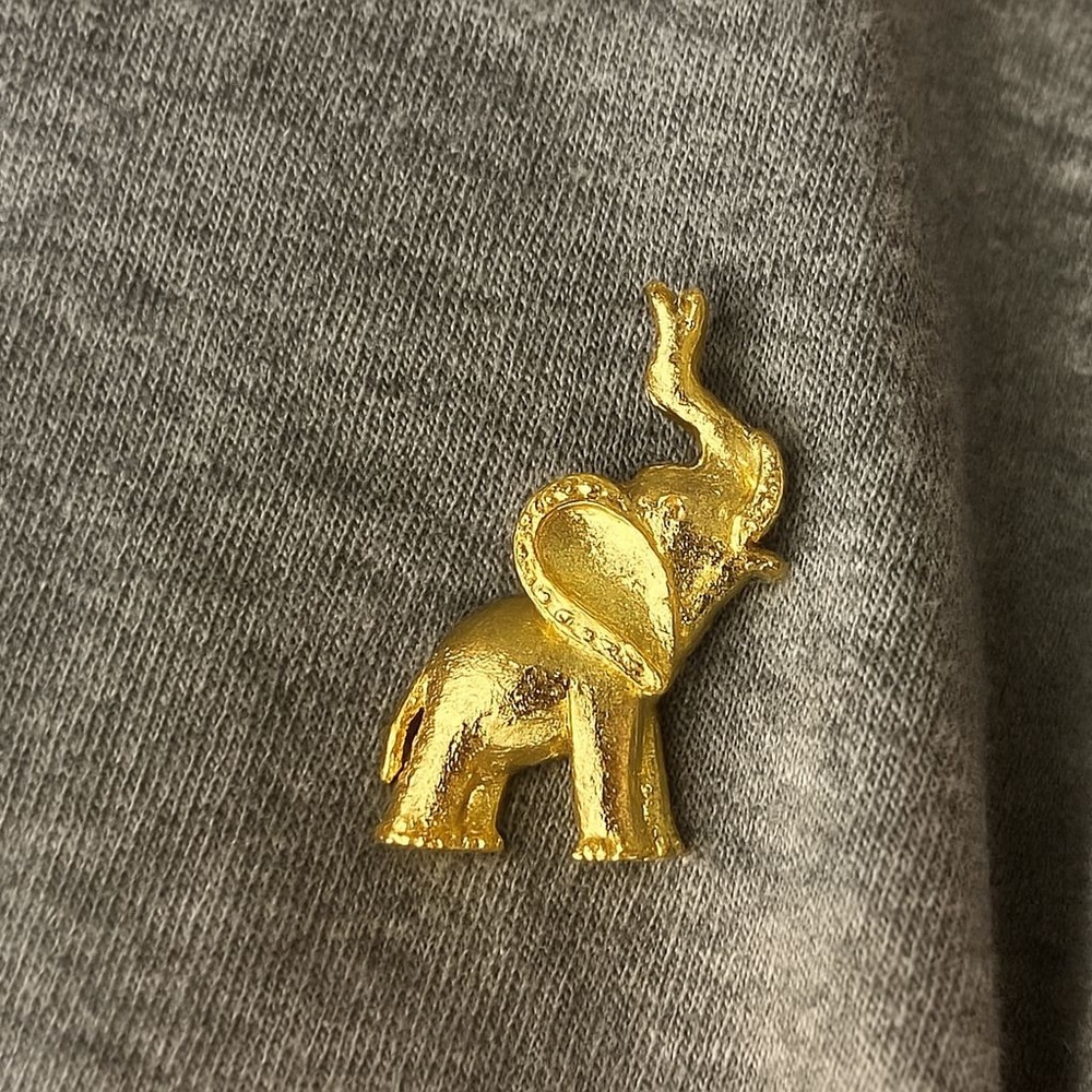 Vintage Gerry’s Elephant Pin Brooch, gold-tone